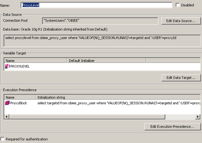 Act as: ProxyLevel Init Block