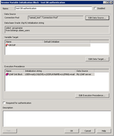 DB init block created