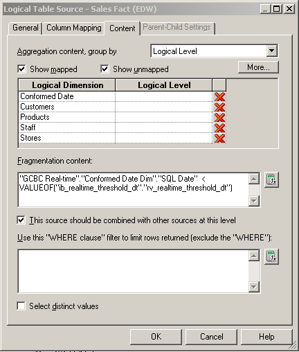 Fragmentation EDW