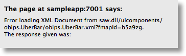 Error loading XML Document from /analytics/saw.dll/uicomponents/obips.UberBar/obips.UberBar.xml?fmapId=b5a9zg. The response given was: