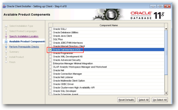 Oracle Client installer - OCI libraries