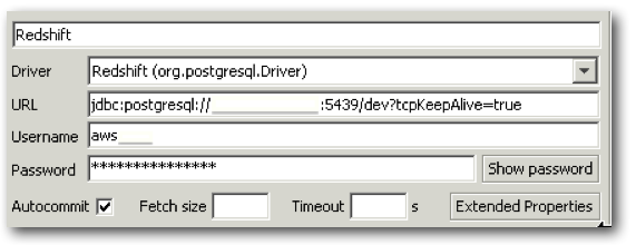 Redshift config 8a