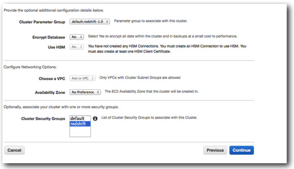 Redshift config 3a