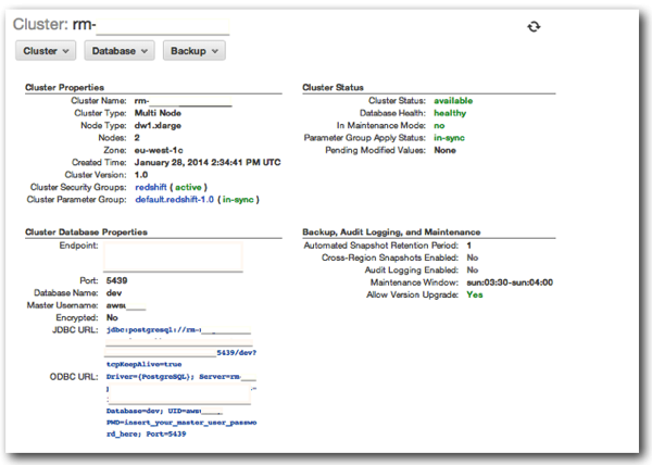 Redshift config 5a