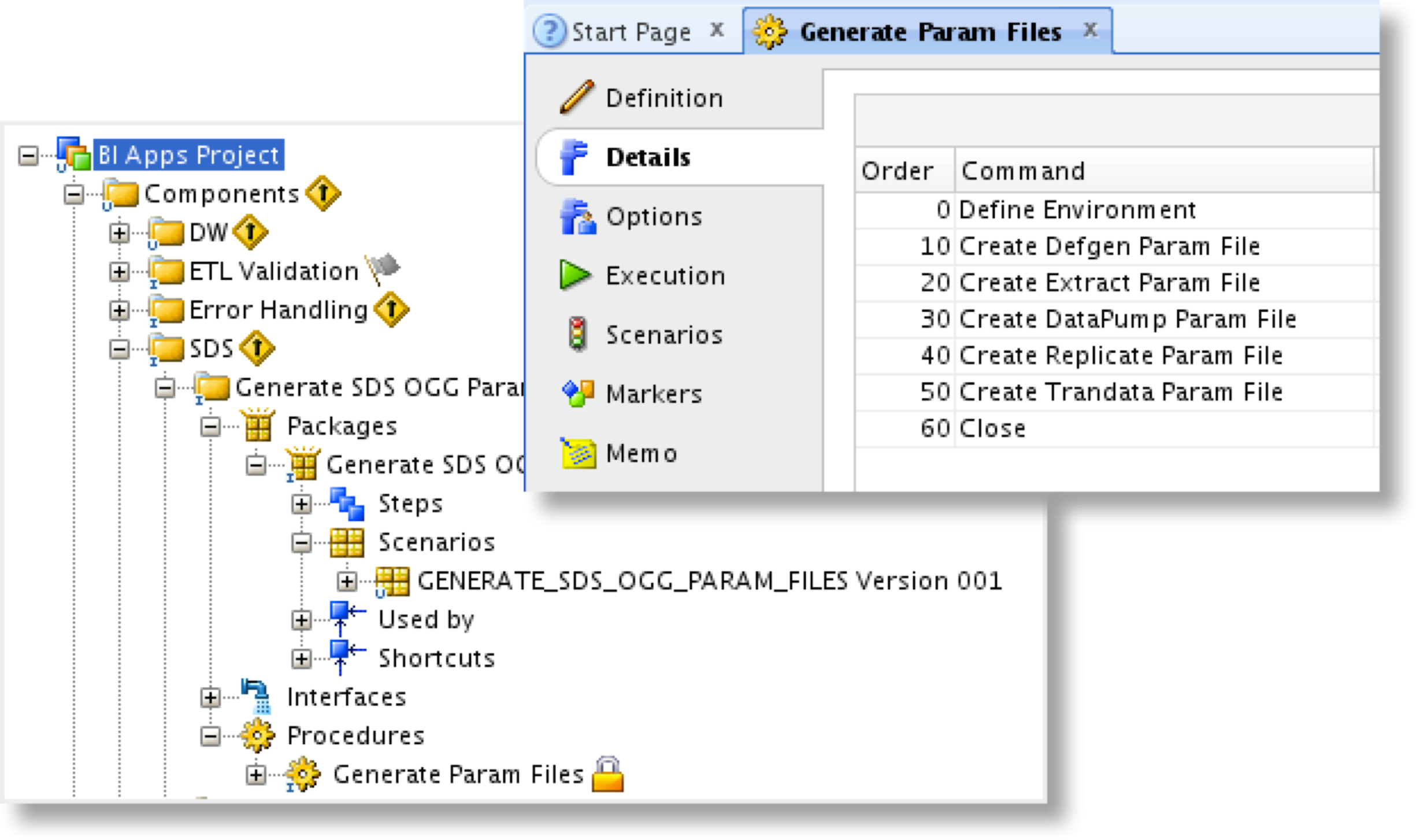 OBIA: Generate OGG Parameter Files