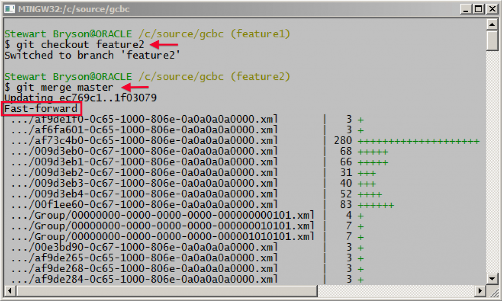 Git Merge Master Feature2