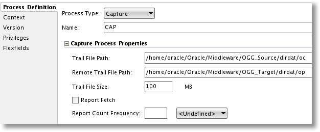 GoldenGate Physical Schema