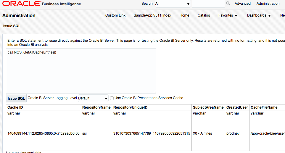 Changes in BI Server Cache Behaviour in OBIEE 12c : OBIS_REFRESH_CACHE