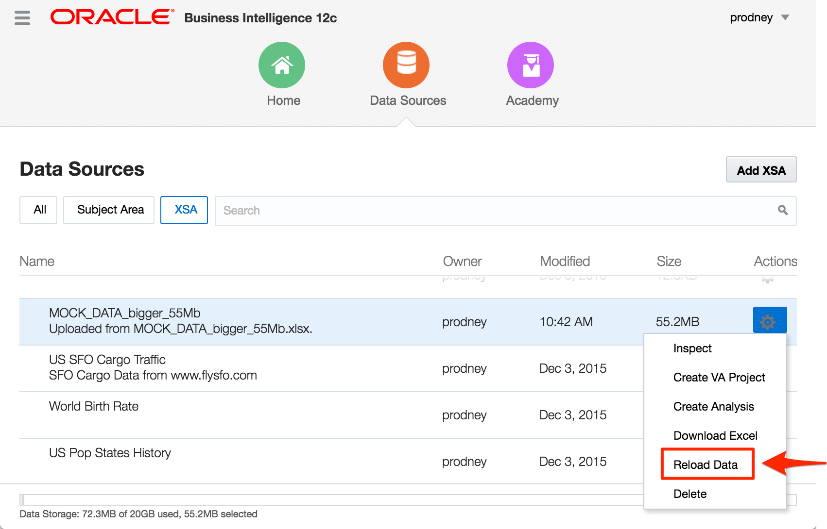 OBIEE 12c – Extended Subject Areas (XSA) and the Data Set Service