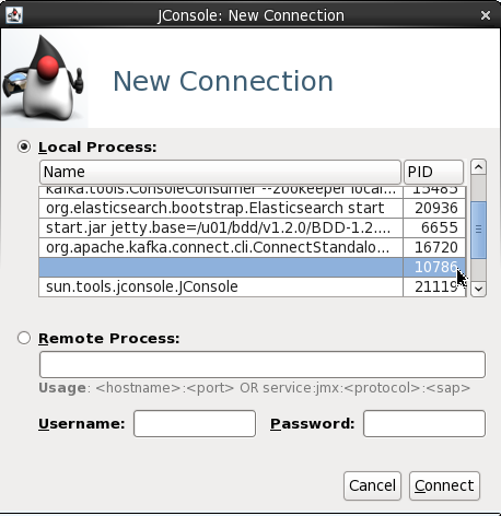 Jconsole New Connection