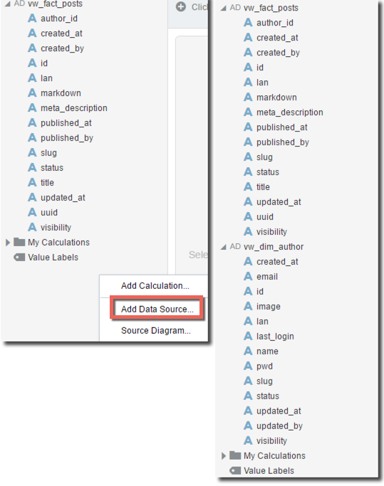 Drill data sources