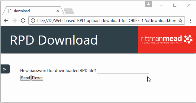 pic of a local download HTML form