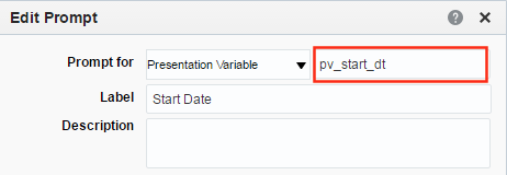 obiee use presentation variable in filter