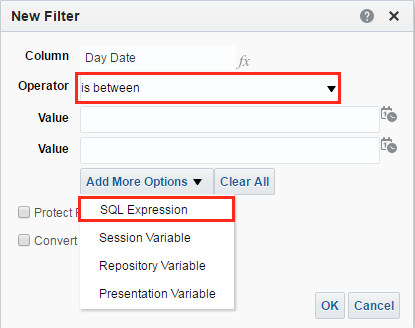 presentation variable obiee