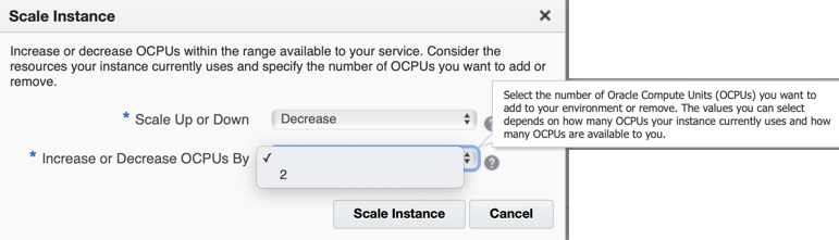 OAC Row Limits and Scale Up or Down