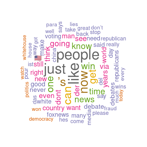 Donal Trump's analysis wordcloud