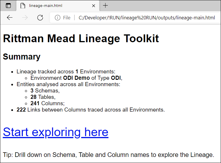 Introducing Rittman Mead Lineage Tool