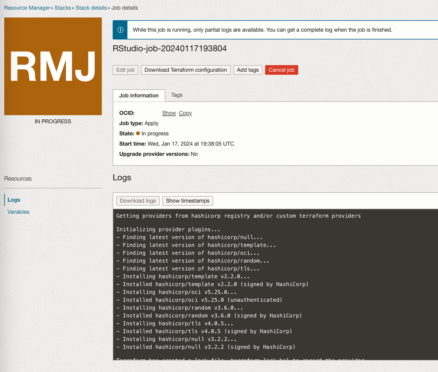 Deploy RStudio in an OCI Container