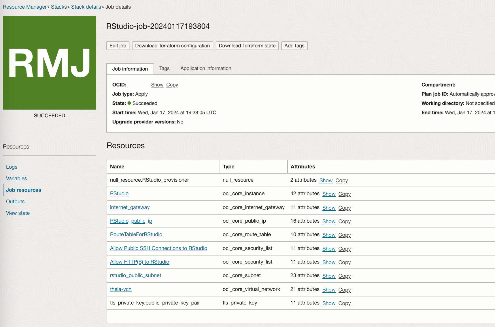 Deploy RStudio in an OCI Container