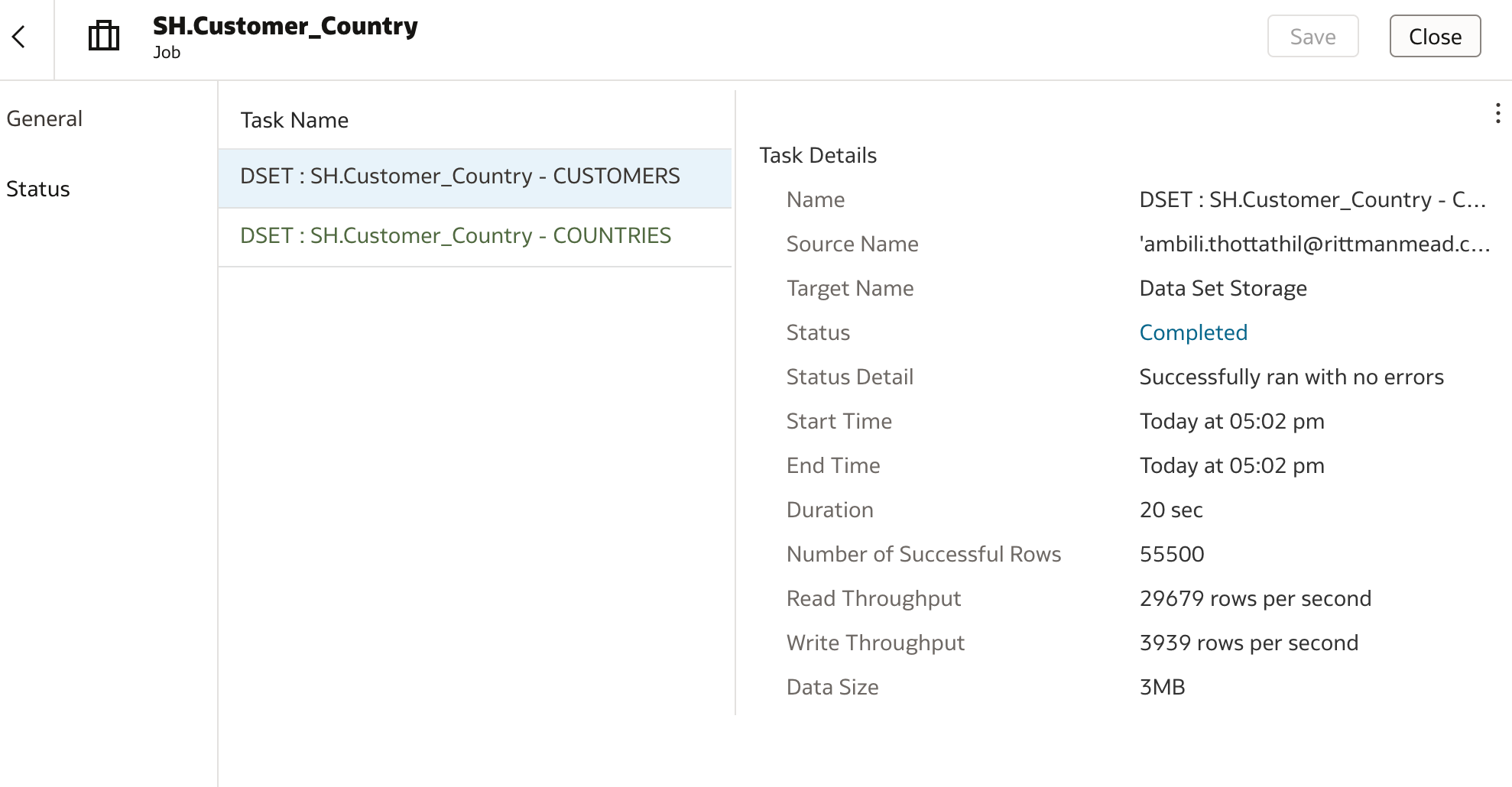 Dataset Reload Schedules in Oracle Analytics Cloud