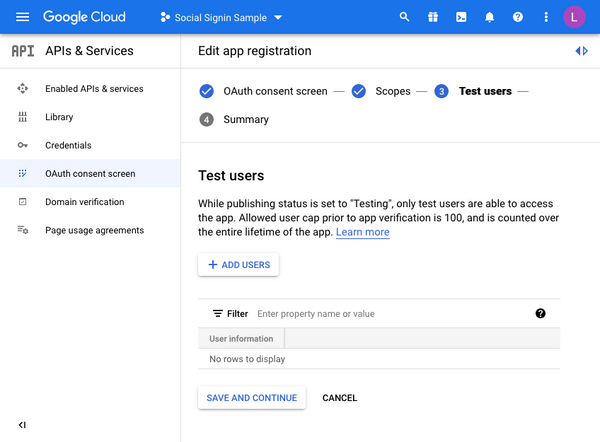 Oracle APEX - Social Login