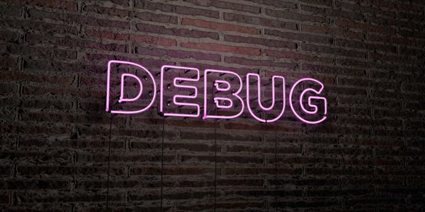 Debug led light on brick w